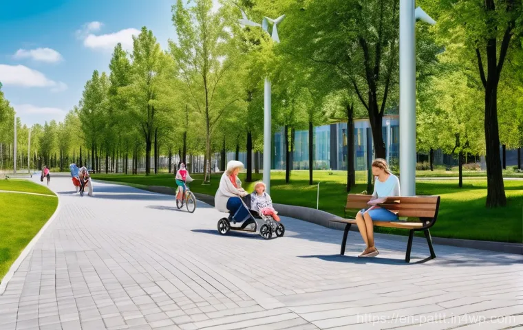 대안경제 모델의 사례 비교 북유럽 vs 아시아 - **"Nordic Harmony: Sustainable Urban Living"**
A bright, wide-angle shot capturing a vibrant, su...