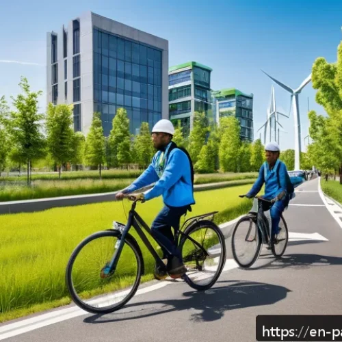 Home 31 대안경제 모델에서의 기후 변화 대응 전략 - A vibrant urban green economy scene featuring diverse people working in renewable energy sectors suc...